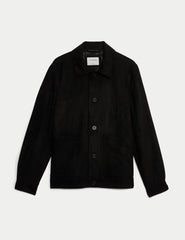 Faux Suede Harrington Jacket - Honesty Sales