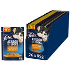 Felix As Good As It Looks with Chicken in Jelly 85g (Case of 26)  Honesty Sales U.K