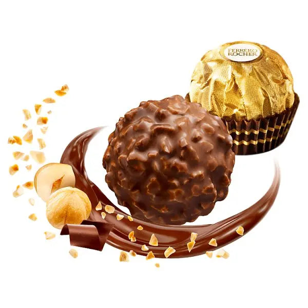 Ferrero Rocher Milk Chocolate Hazelnut Pralines Treat Pack 3 Pieces 37.5g (Case of 16)  Honesty Sales U.K
