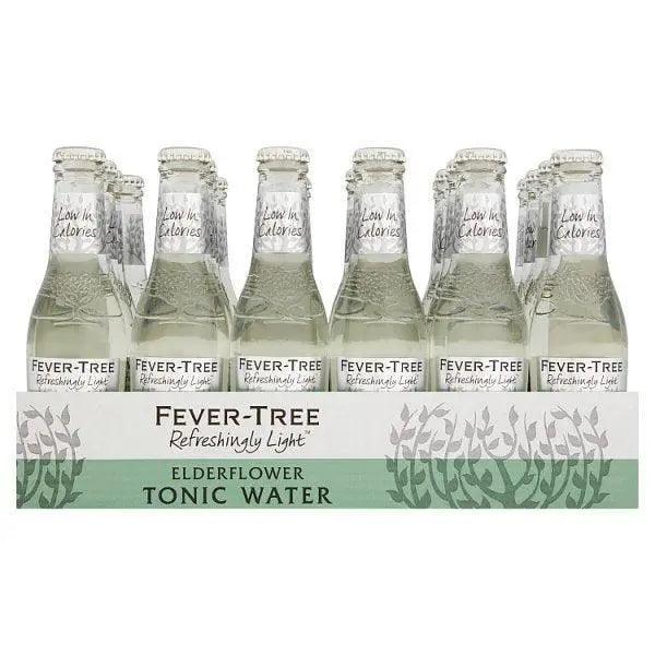 Fever-Tree Refreshingly Light Elderflower Tonic Water 24 x 200ml - Honesty Sales