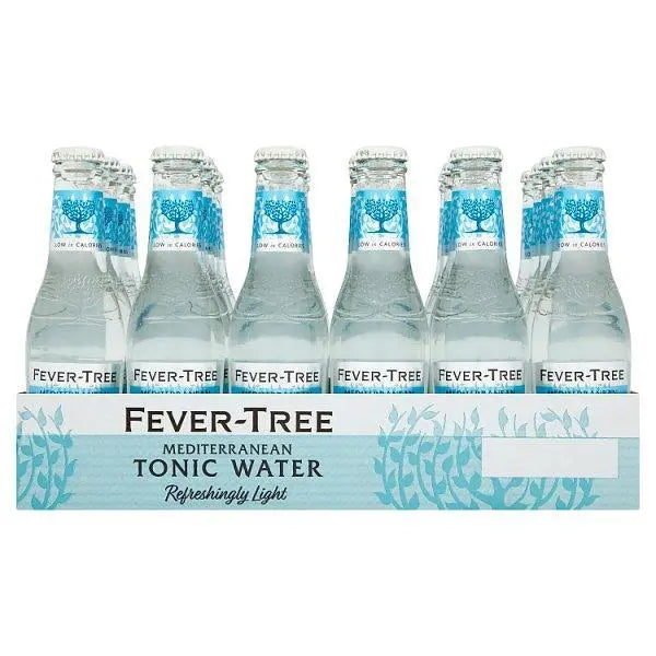 Fever-Tree Refreshingly Light Mediterranean Tonic Water 24 x 200ml - Honesty Sales U.K