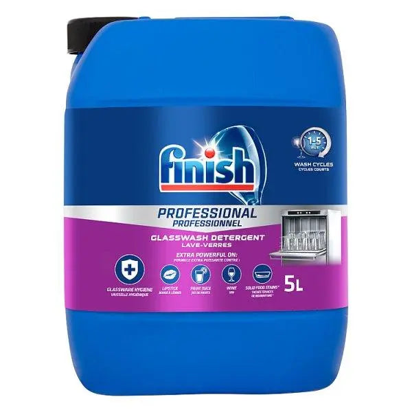 Finish Professional Glasswash Detergent 5L - Honesty Sales U.K Main image
