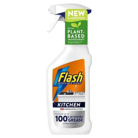 Flash Kitchen Degreaser Cleaning Spray 500ml (Case of 10) - Honesty Sales U.K