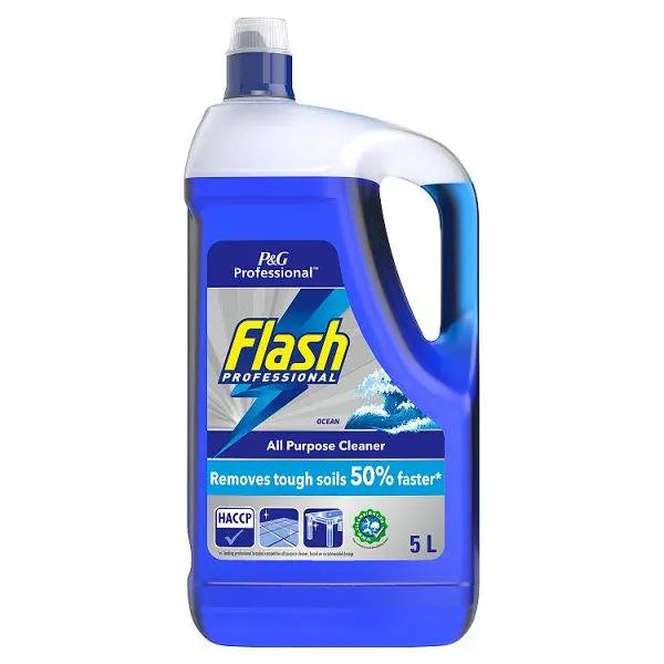 Flash Professional All Purpose Cleaner Ocean 5L, Removes tough soils 50% faster (Case of 2) - Honesty Sales Hauptbild
