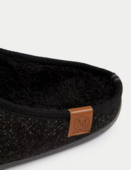 Fleece Lined Mule Slippers with Freshfeet™ - Honesty Sales