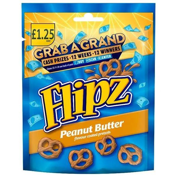 Flipz Peanut Butter 12x80g (Case of 12) - Honesty Sales U.K