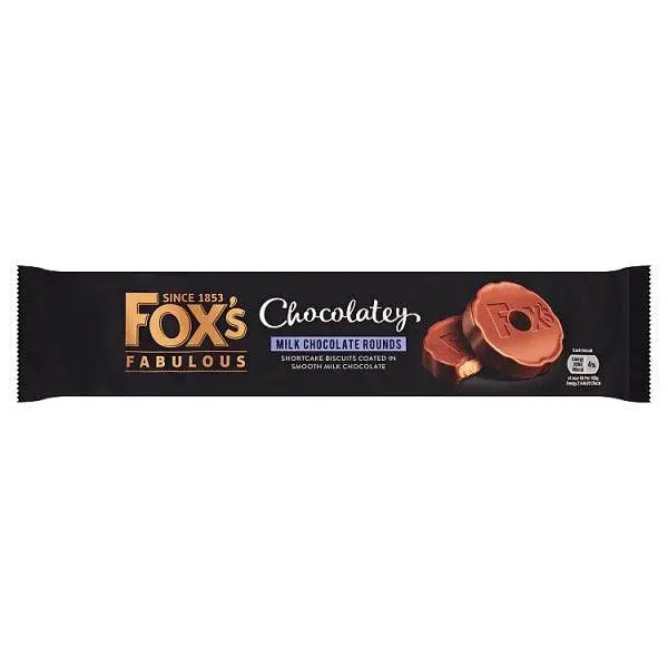 Fox's Fabulous Chocolatey Milk Chocolate Rounds 130g (Case of 12) - Honesty Sales U.K Image principale du produit