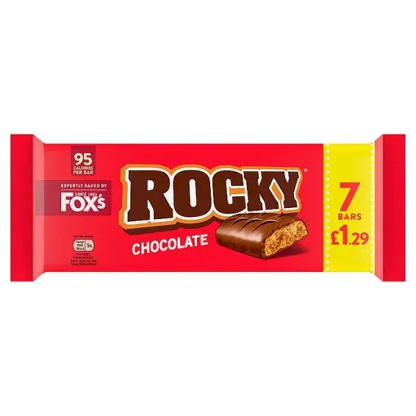 Fox's Rocky Chocolate Bars 7 x 19g (133g) (Case of 12) - Honesty Sales U.K Image principale du produit