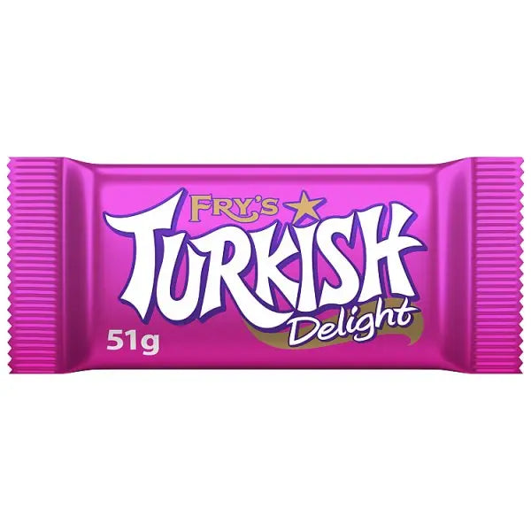 Fry's Turkish Delight Chocolate Bar 51g (Case of 48)  Honesty Sales U.K