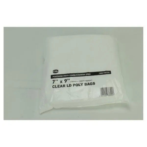 FyNite 1000 Clear Polythene Food Grade Counter Bags - Honesty Sales