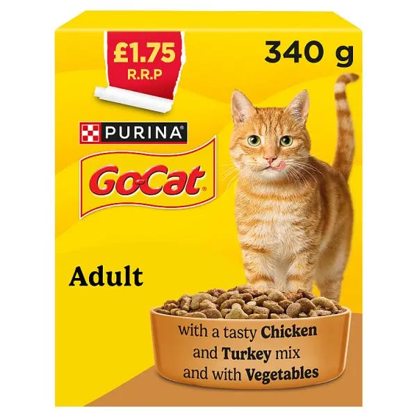 GO-CAT Chicken and Turkey Dry Cat Food 340g (Case of 6)  Honesty Sales U.K Hauptbild