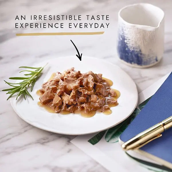 GOURMET Perle Mini Fillets in Gravy Beef Wet Cat Food 85g (Case of 26)  Honesty Sales U.K