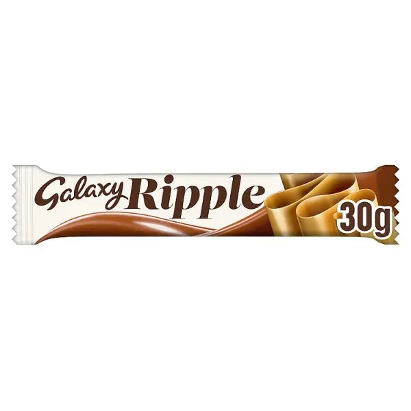 Galaxy Ripple Milk Chocolate Bar 30g (Case of 36)  Honesty Sales U.K