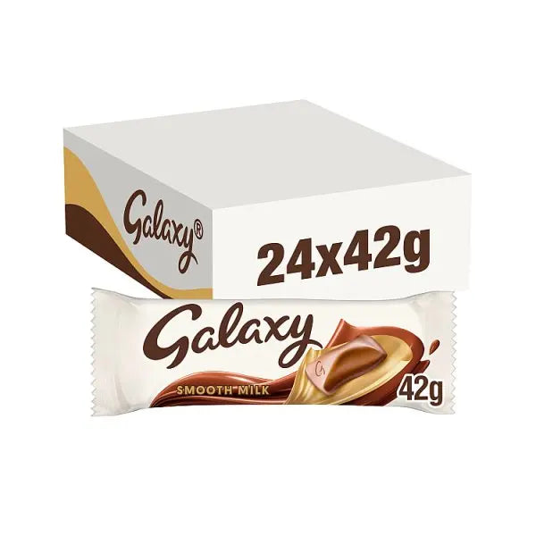 Galaxy Smooth Milk Chocolate Bar 42g (Case of 24)  Honesty Sales U.K
