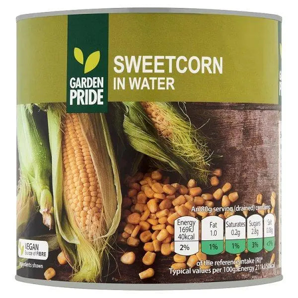 Garden Pride Sweetcorn in Water 2.1kg - Honesty Sales