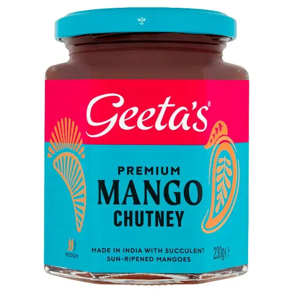 Geeta's Premium Mango Chutney 230g (Case of 6)  Honesty Sales U.K Main image