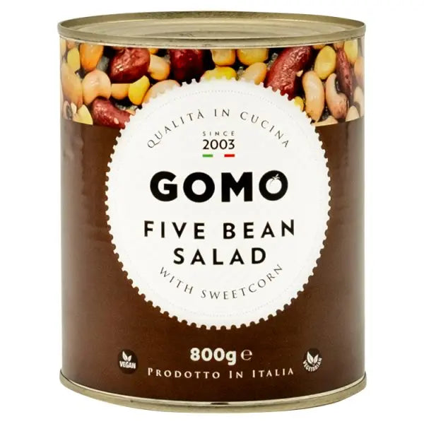 Gomo Five Bean Salad with Sweetcorn 800g Gomo