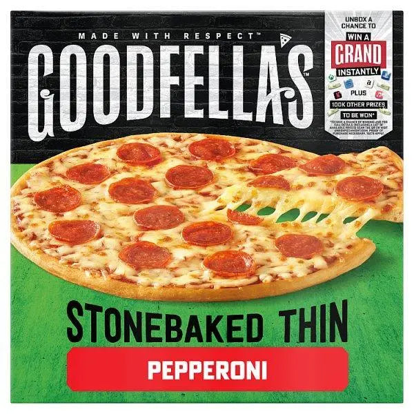Goodfellas Stonebaked Thin Pepperoni Pizza 332g - (Case of 7) - Honesty Sales Hauptbild