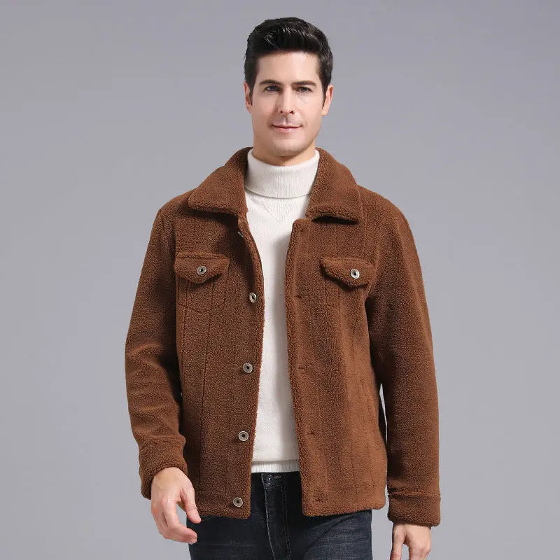 Grain Fleece Men Jacket Autumn And Winter New Style Zweitbild
