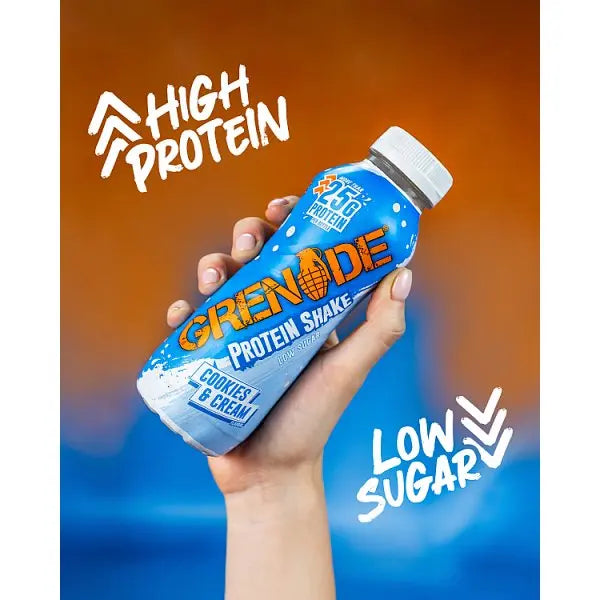 Grenade Cookies & Cream Flavour Protein Shake 330ml (Case of 8) - Honesty Sales