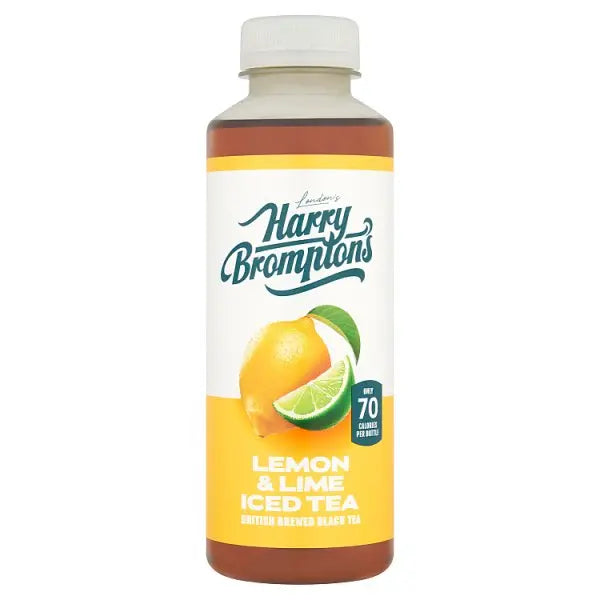 Harry Brompton's London's Lemon & Lime Iced Tea 500ml (Case of 12)  Honesty Sales U.K