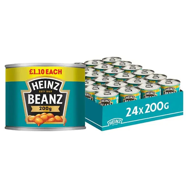 Heinz Baked Beans in a Rich Tomato Sauce PMP 200g (Case of 24)  Honesty Sales U.K