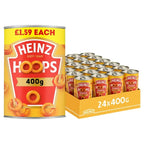 Heinz Hoops Shaped Pasta in Tomato Sauce PMP 400g (Case of 24)  Honesty Sales U.K