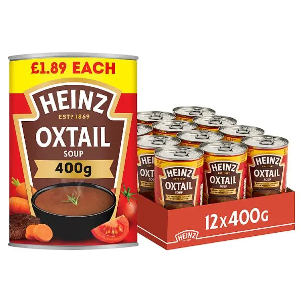 Heinz Oxtail Soup PMP 400g (Case of 12)  Honesty Sales U.K Main image