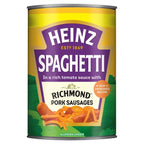 Heinz Spaghetti Richmond Pork Sausages 400g (Case of 6)  Honesty Sales U.K