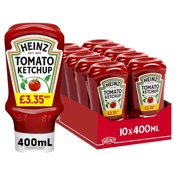 Heinz Tomato Ketchup Sauce PMP 460g (Case of 10)  Honesty Sales U.K