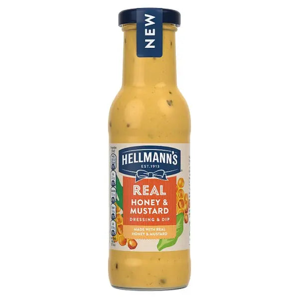Hellmann's Salad Dressing & Dip Real Honey & Mustard 250 ml (Case of 6)  Honesty Sales U.K