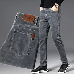 ICPANS Autumn Summer Denim Jeans Men Straight Stretch Regular Jeans for Man Black Classic Vintage Mens Pant Big Size 29-38 40 Dropshipman