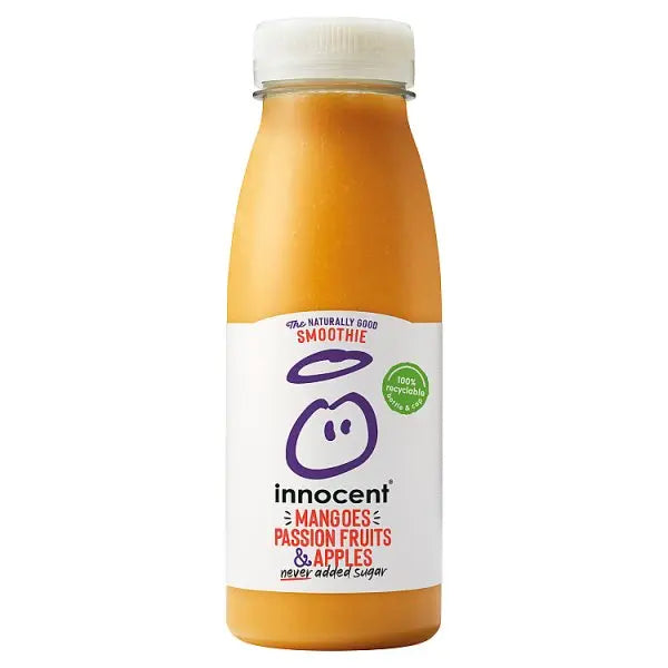 Innocent Smoothie Mangoes Passion Fruits & Apples 250ml (Case of 8)  Honesty Sales U.K Main image