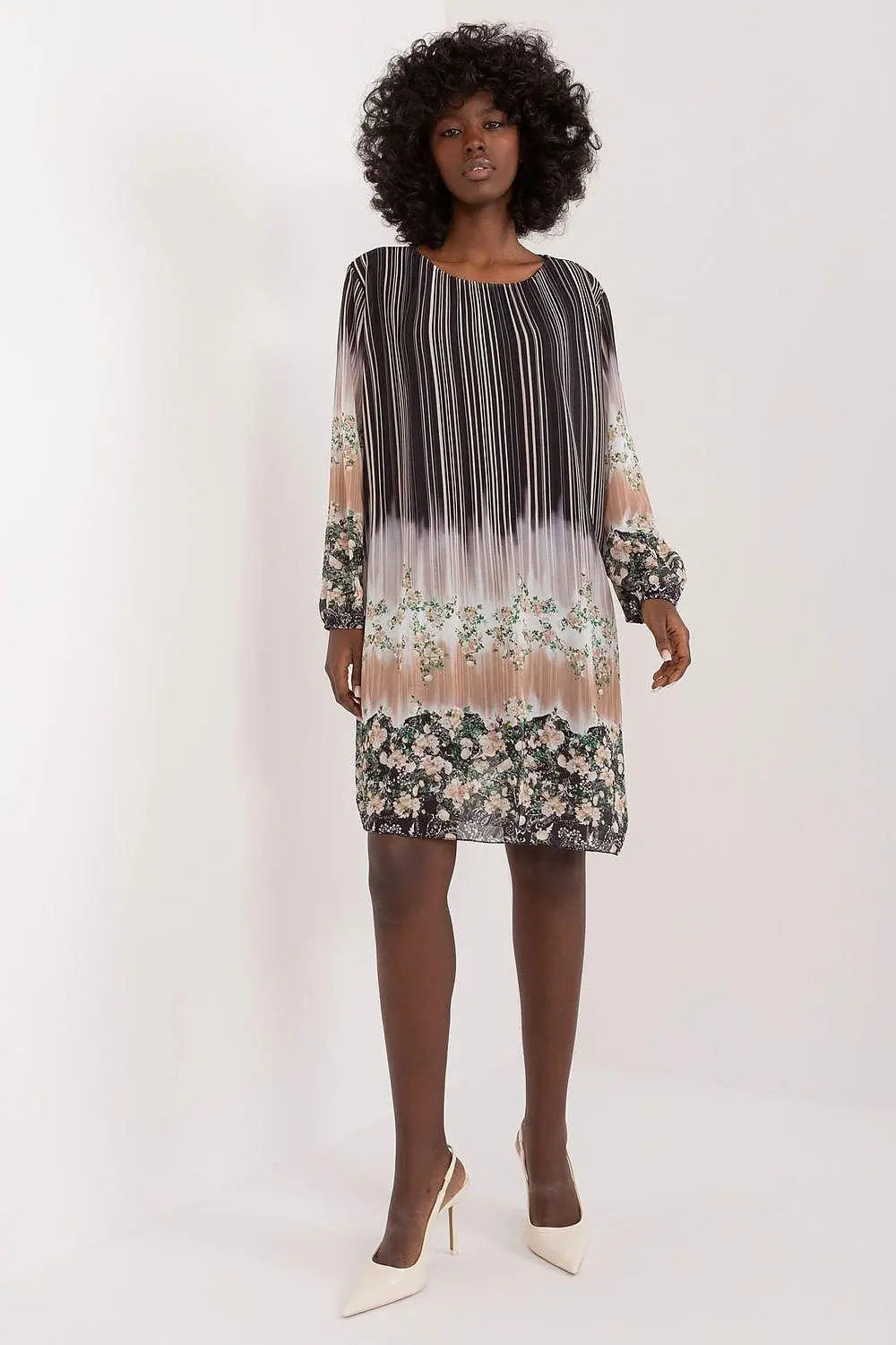 Italy Moda Colorful Printed Daydress Secondary image