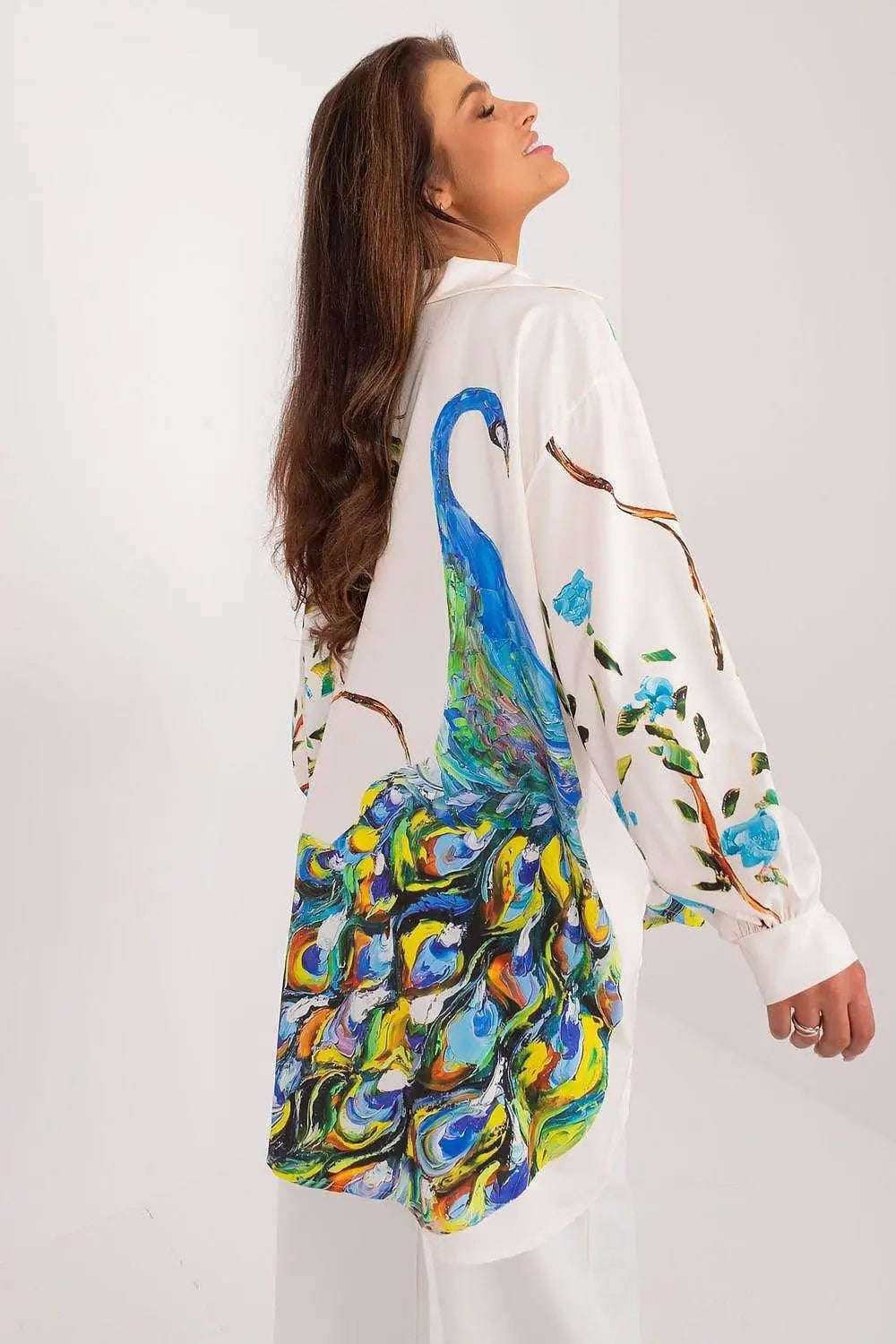 Italy Moda long sleeve womens shirt Image secondaire du produit