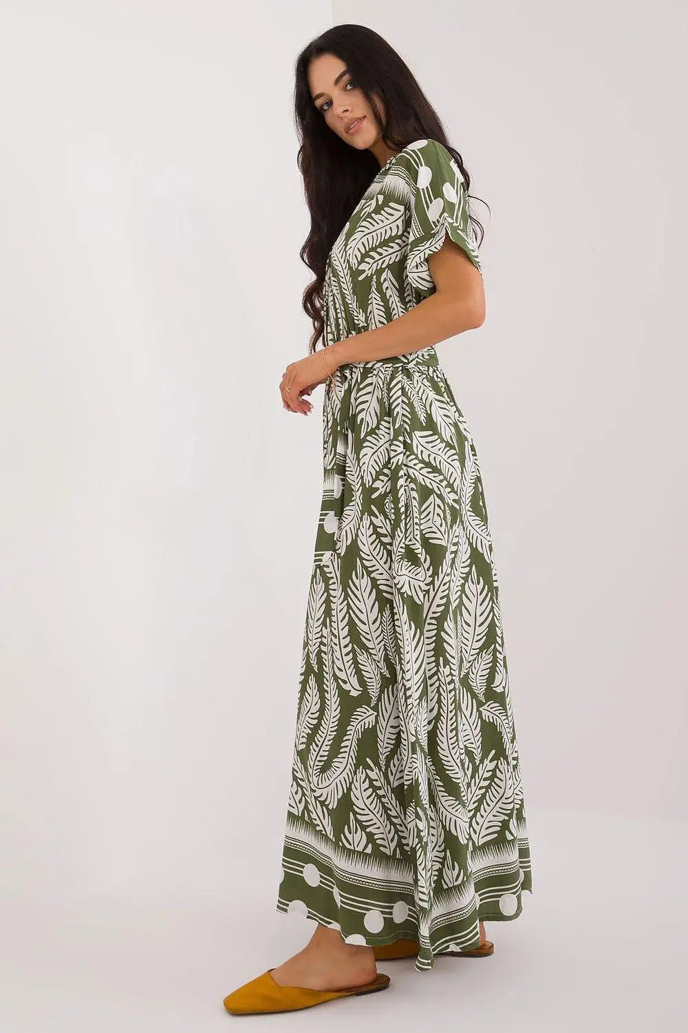 Italy Moda shirt-like cut summer dress - Honesty Sales
