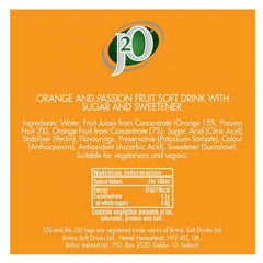 J2O Orange & Passion Fruit Bottle 275ml (Case of 12)
