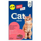 Jack's Cat Adult 100% Complete Dry Food with Herring & Vegetables 425g (Case of 8)  Honesty Sales U.K