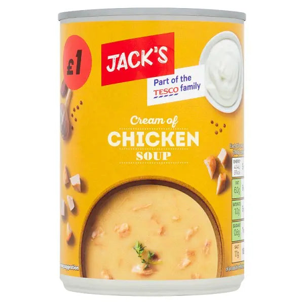 Jack's Cream of Chicken Soup 400g (Case of 6)  Honesty Sales U.K