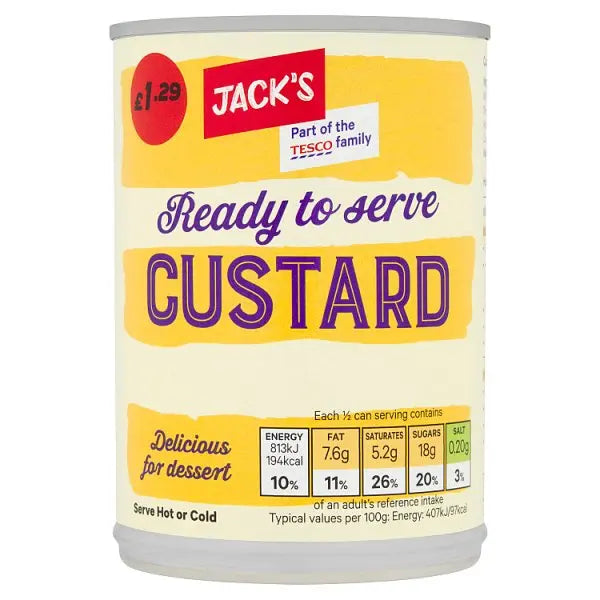 Jack's Custard 400g (Case of 12) - Honesty Sales Main image