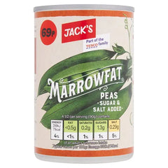 Jack's Marrowfat Peas 300g (Case of 12)  Honesty Sales U.K