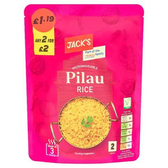 Jack's Microwaveable Pilau Rice 250g (Case of 6) - Honesty Sales