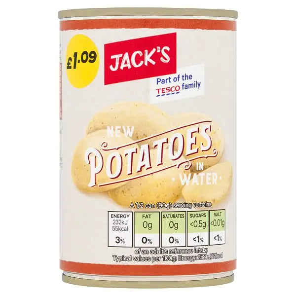 Jack's New Potatoes in Water 300g (Case of 12)  Honesty Sales U.K