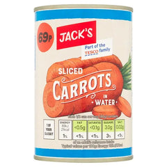 Jack's Sliced Carrots in Water 300g (Case of 12)  Honesty Sales U.K