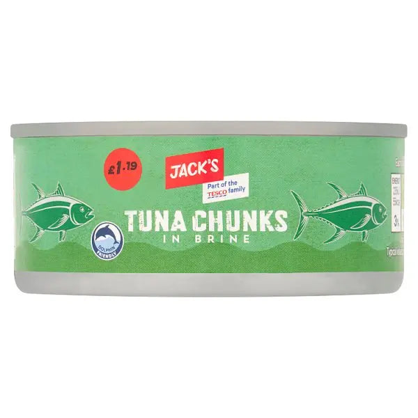 Jack's Tuna Chunks in Brine 145g (Case of 12)  Honesty Sales U.K