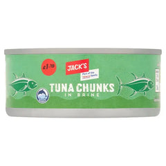 Jack's Tuna Chunks in Brine 145g (Case of 12)  Honesty Sales U.K