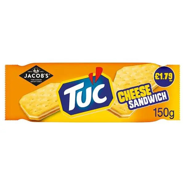 Jacob's TUC Cheese Sandwich 150g (Case of 12) - Honesty Sales U.K