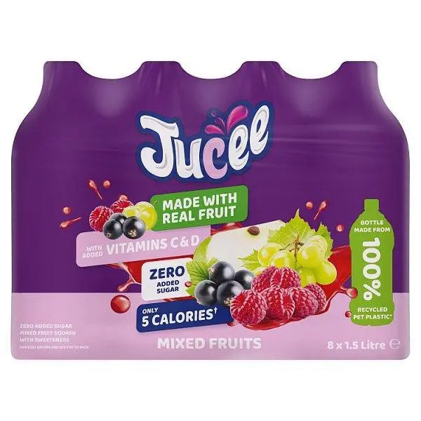 Jucee Mixed Fruit 8 x 1.5 Litre (Case of 8) - Honesty Sales
