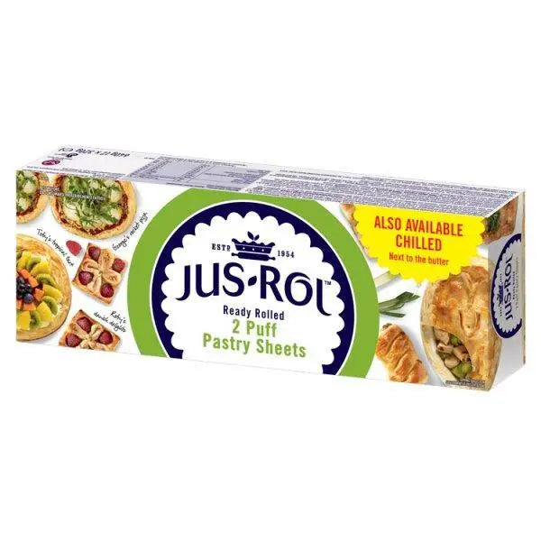 Jus-Rol Ready Rolled Puff Pastry Sheets 2 x 320g (640g) - Honesty Sales