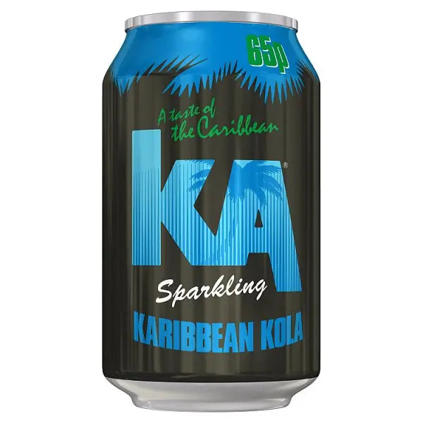 KA Sparkling Karibbean Kola 330ml (Case of 24)  Honesty Sales U.K